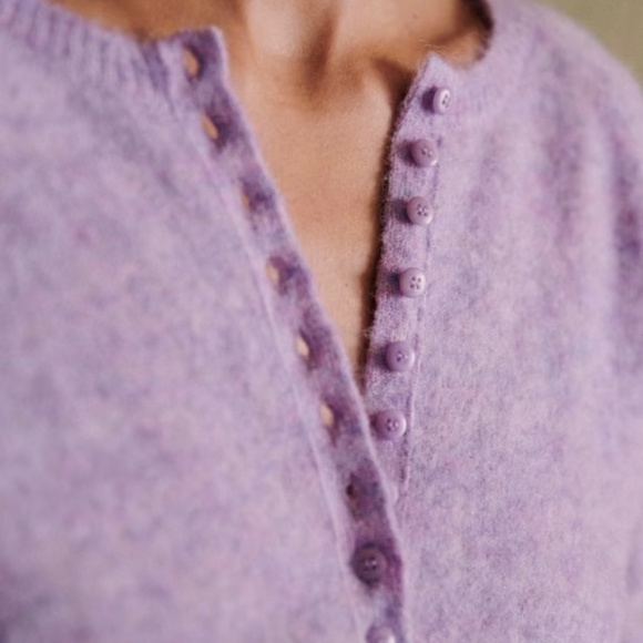 Sezane LÉON JUMPER in Lilac - Picture 2 of 9